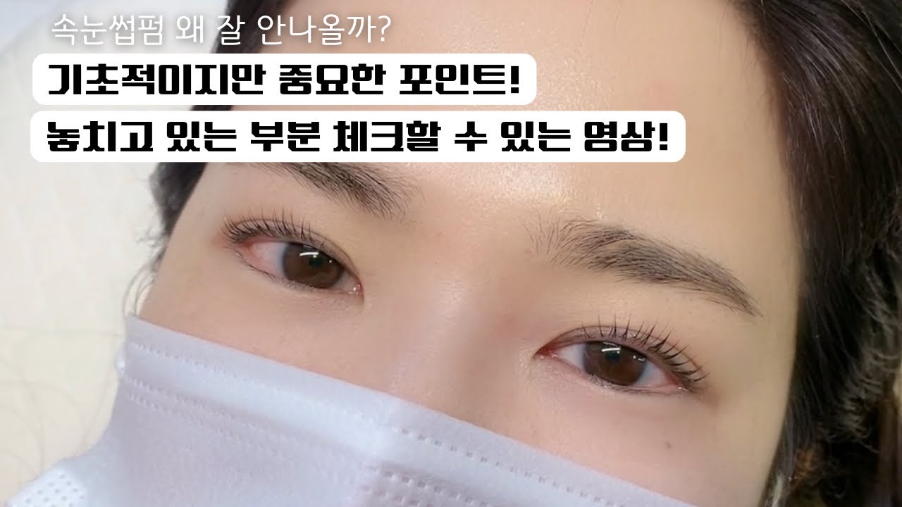 속눈썹펌 잘 나오는 방법 / 결정리 잘하는 방법 / 연화롯드써야하는 이유 / 속눈썹펌 / 셀프속눈썹펌