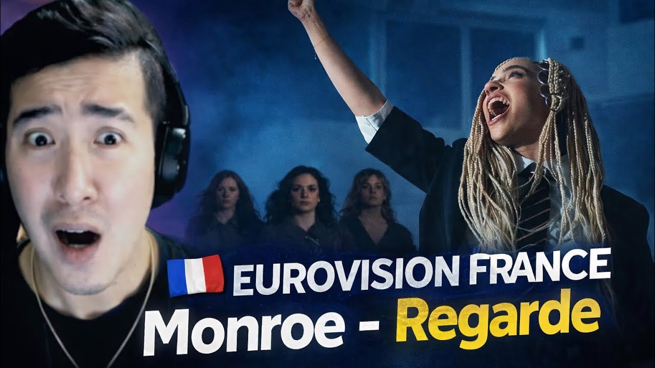 🇫🇷 Монро - Смотрите! | Франция 🇫🇷 | Официальный музыкальный клип | Евровидение Франция 2026 | РЕА...
