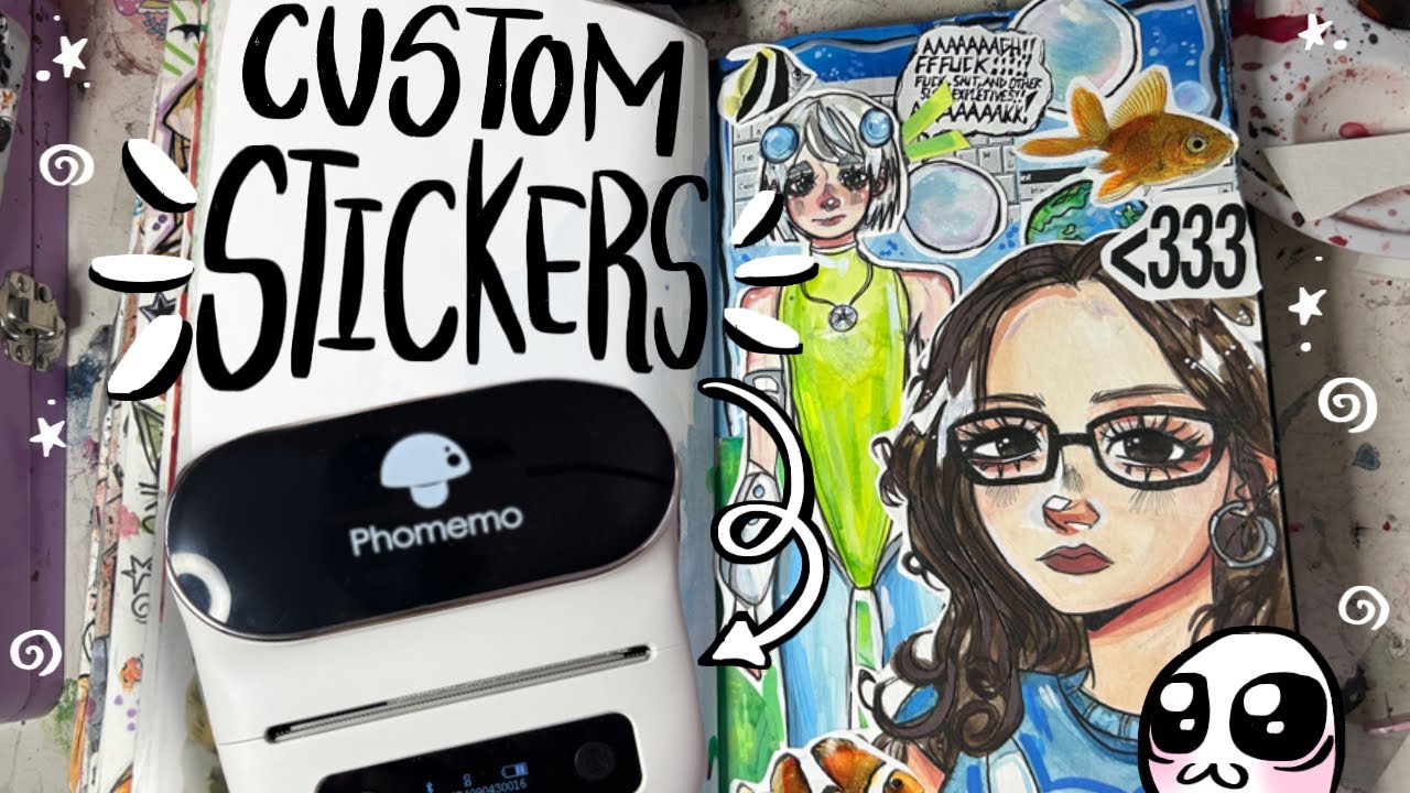 A NEW way to DECORATE SKETCHBOOKS???  | Phomemo Collab