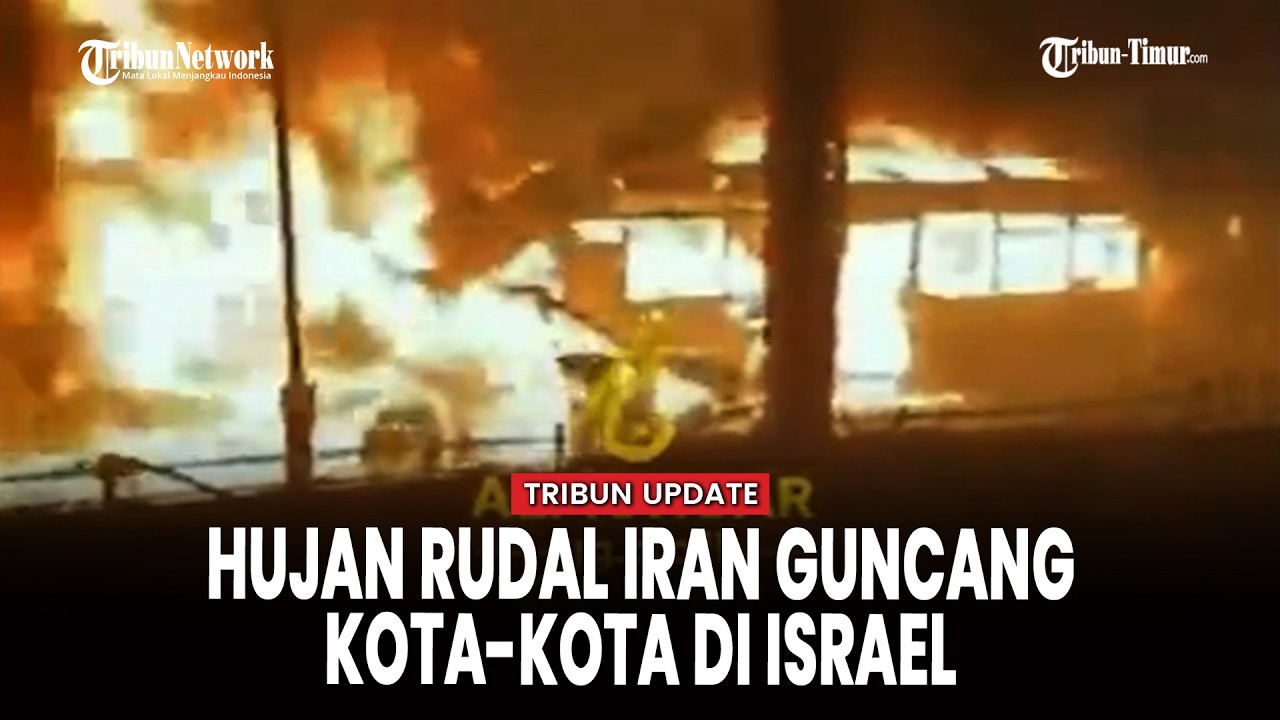 [FULL] Rudal-rudal Iran Hantam Pangkalan AS dan Israel, Ledakan Terekam Jelas
