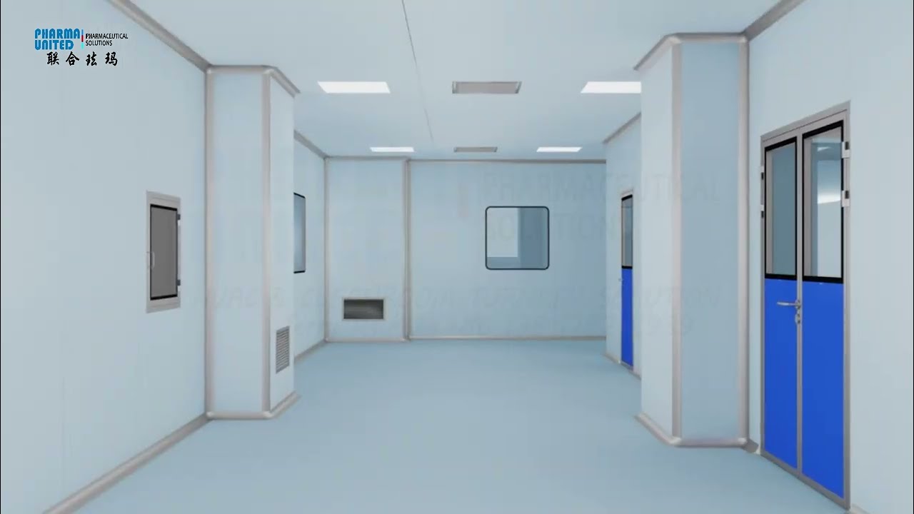 Cleanroom Panel & Aluminium profile Animation