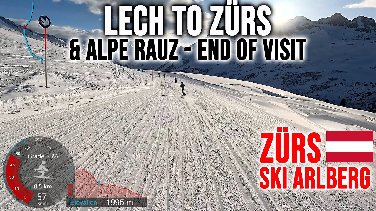[4K] Skiing Lech to Zürs and Alpe Rauz - End Of Visit Finale, Ski Arlberg Austria, GoPro HERO13