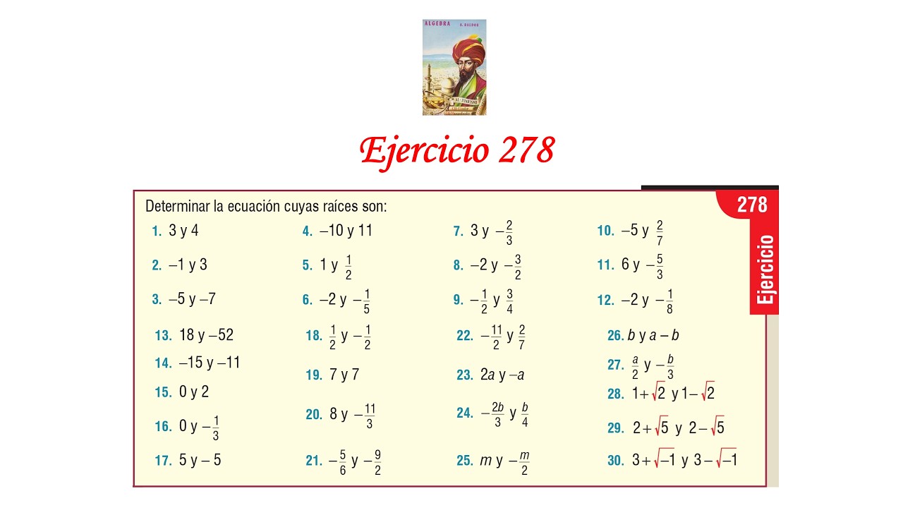 Algebra de Baldor: Ejercicio 278 - Completo
