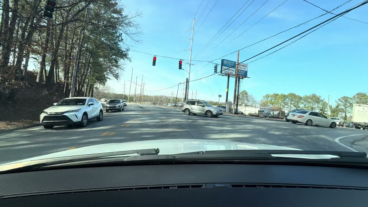 Real-Time Drive Through Chamblee, GA | 4K POV | Relaxing Suburban Roads