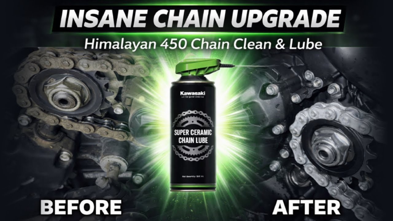 Himalayan 450 Ride Ready! Complete Chain Care & Lube Session | Kawasaki Super Ceramic Chain Lube