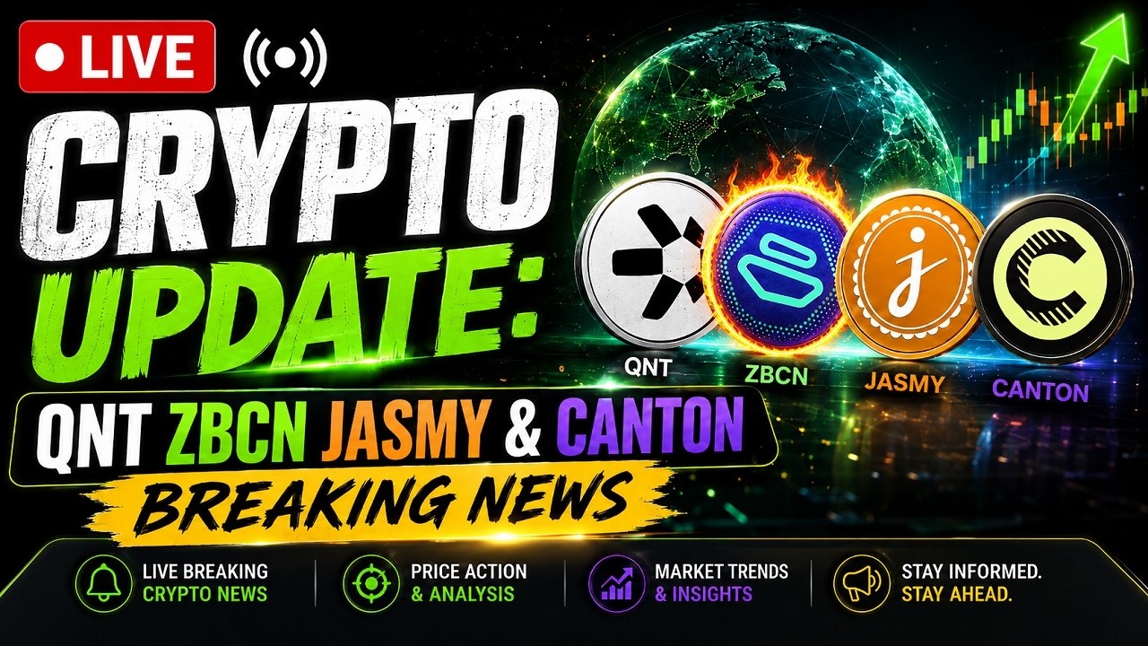 LIVE SHOW! Crypto Update: QNT ZBCN JASMY & CANTON!