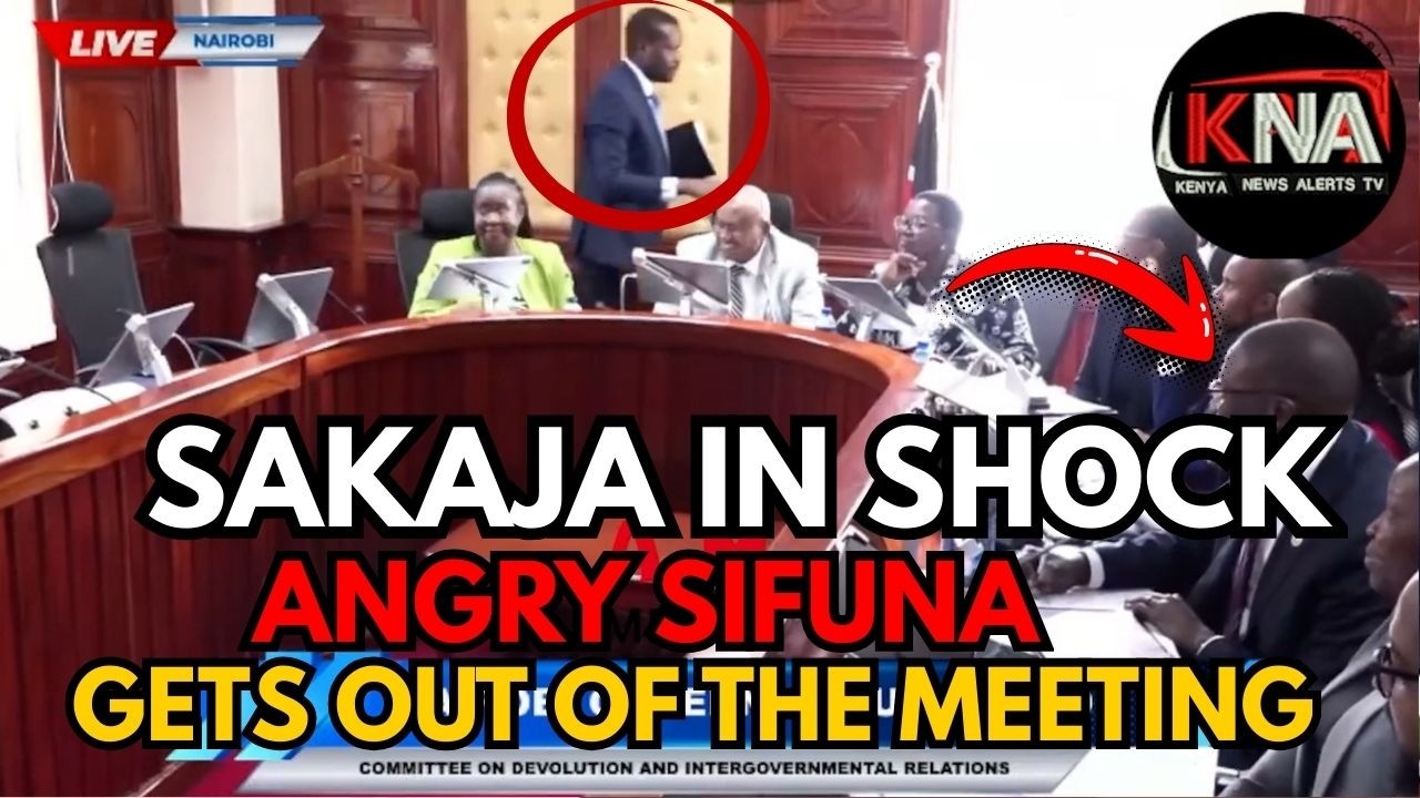 ANGRY SIFUNA FAILS TO CONTROL HIMSELF, GETTING OUT OF THE SENATE COMMITTEE MEETING, WITHOUT FEAR.