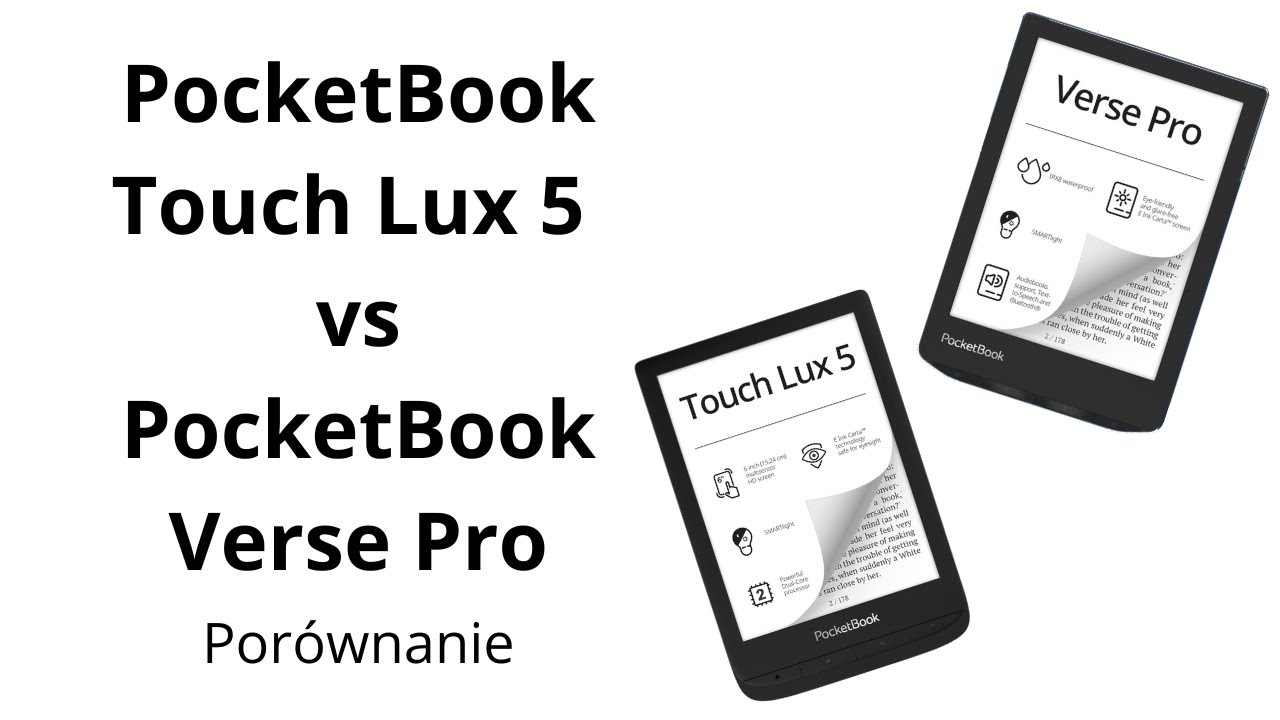 Godny następca? | PocketBook Touch Lux 5 vs Verse Pro