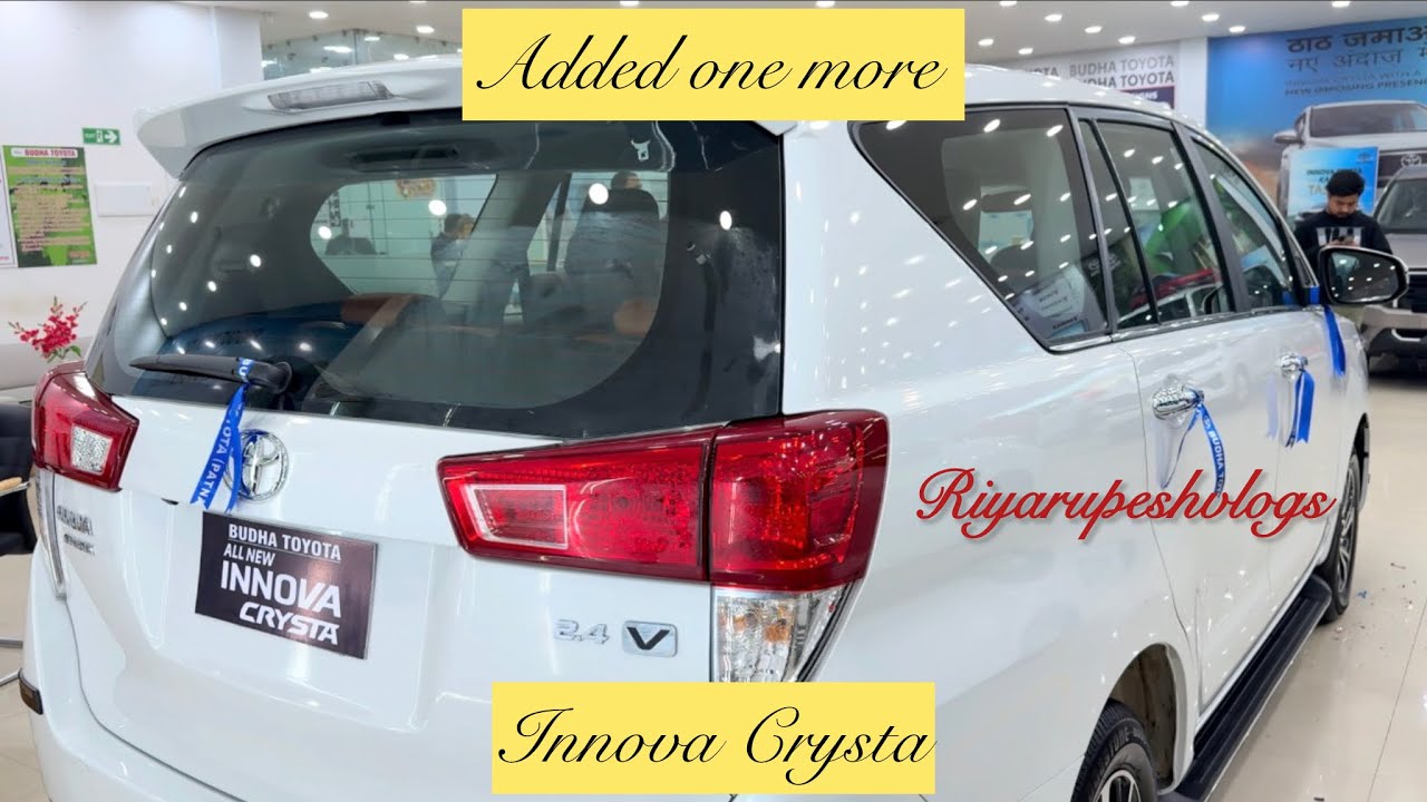 Taking Delivery of Innova Crysta Top Model || Riyarupeshvlogs 