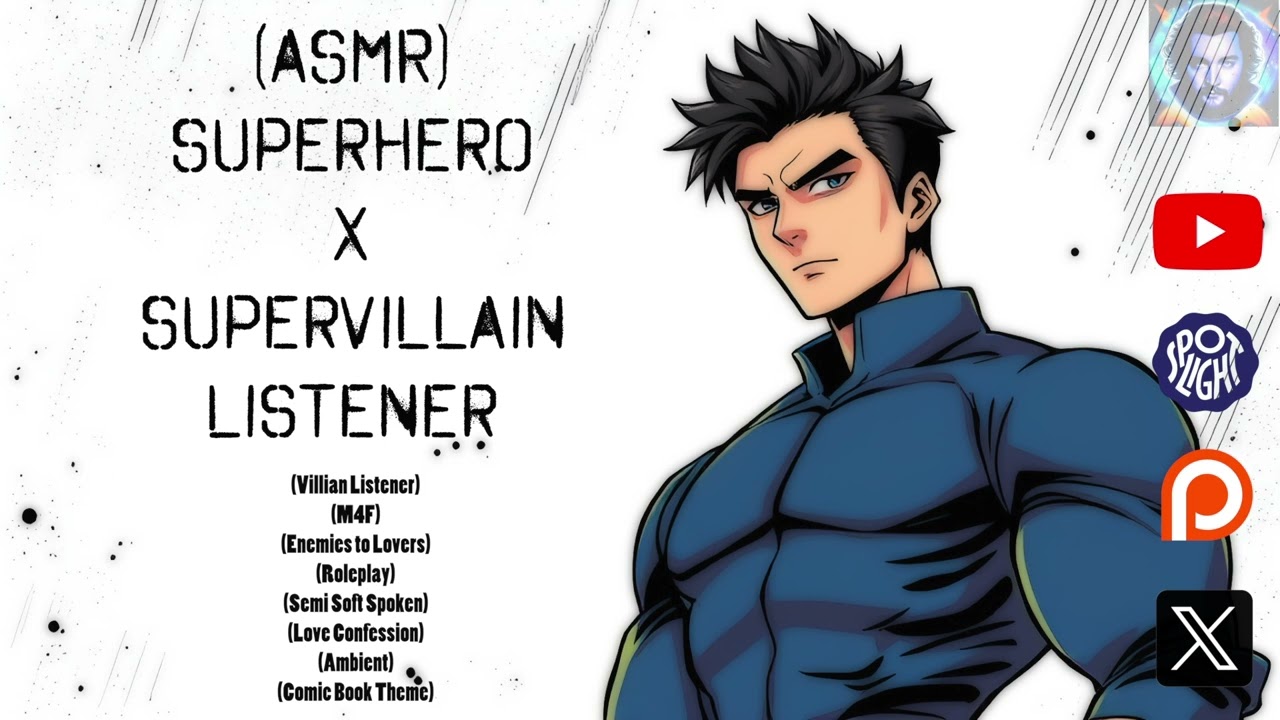 (ASMR)(m4f) Superhero x Villaness Listener (Enemies to Lovers)