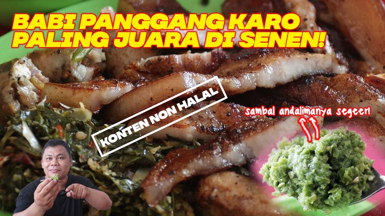 BABI PANGGANG KARO LAPO SI BOTO DAI, BENAR-BENAR JUARA!! #KULINERSENEN