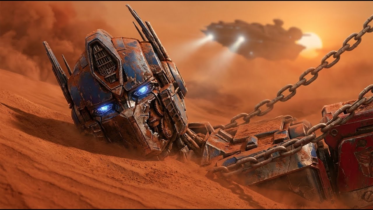 Bumblebee Restoring Optimus Prime Found Buried on Mars: 10 Years of Rust | ASMR