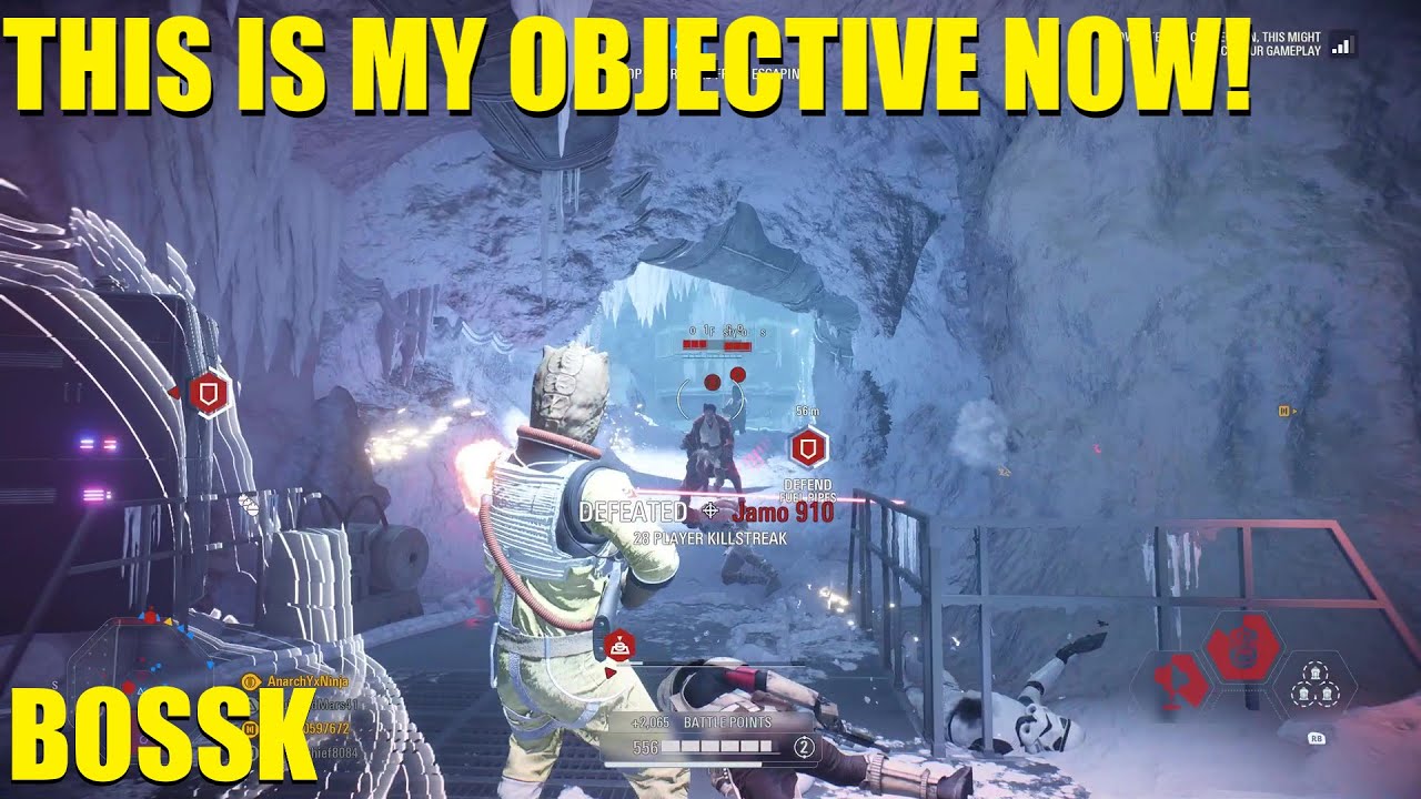 Безумная битва с Босском на одной из последних целей! - Star Wars Battlefront 2