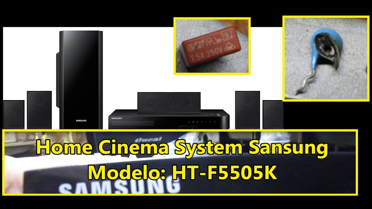Defeito e conserto Home Theater Blu Ray 3D Sansung 1000w HT F5505K