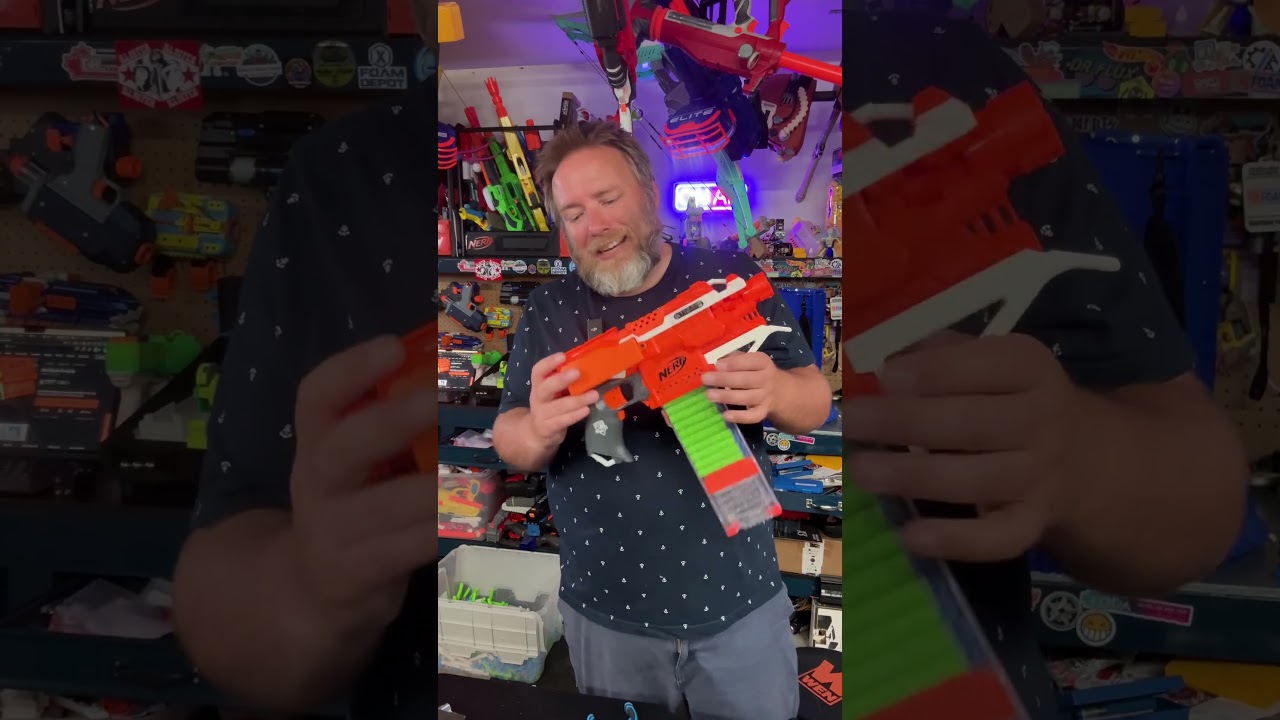 Всё ещё моддинг Nerf Stryfe в 2026 году! Быстрый мод с деталями от @katscreativeswastaken и Darts...