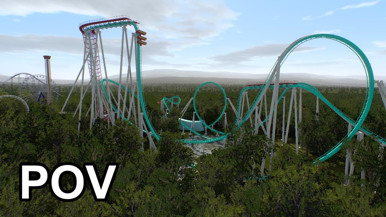 High Dive Coaster POV | No Limits 2 | 60fps | 2D