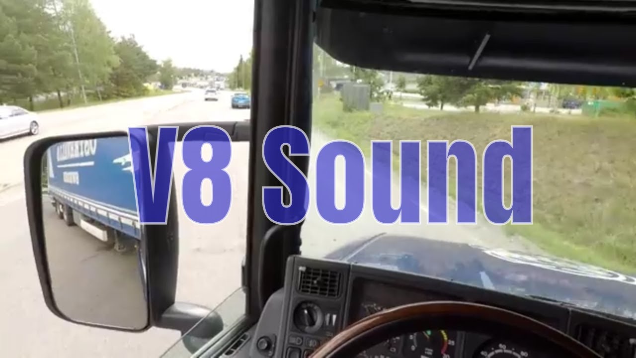 #28 V8 Sound Scania T164 (T500) with headmounted GoPro POV (vlog)