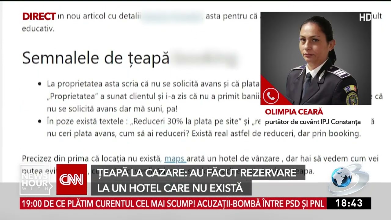 Ţeapă la cazare. Au făcut rezervare la un hotel care nu există
