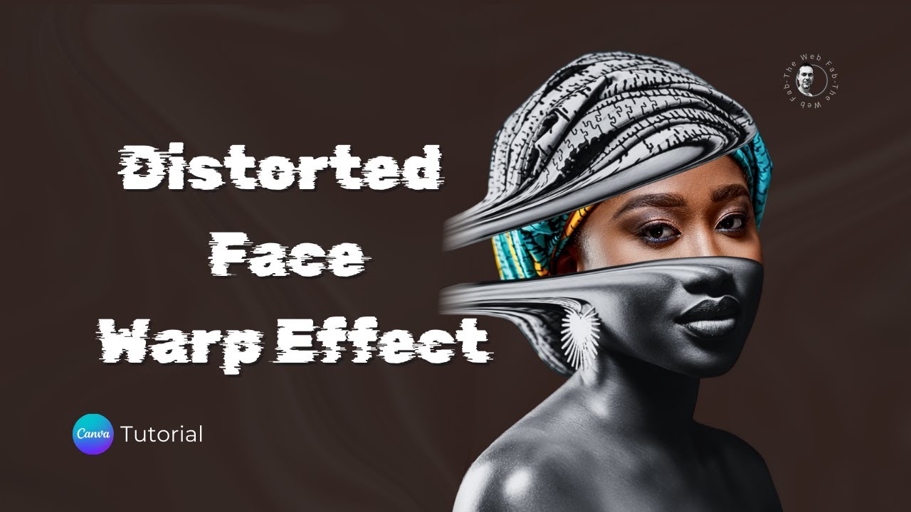 Distorted Face Warp Effect | Canva Tutorial Step by Step