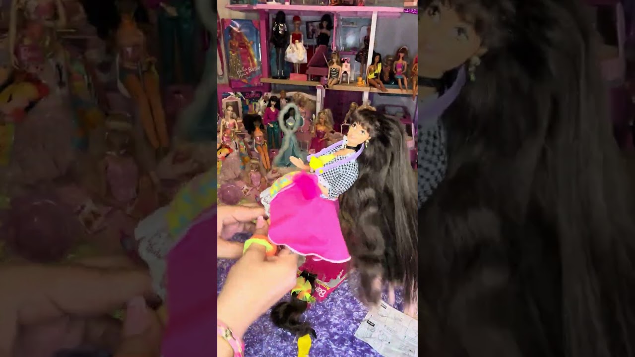 Unboxing Cut Style Barbie hair replacement 