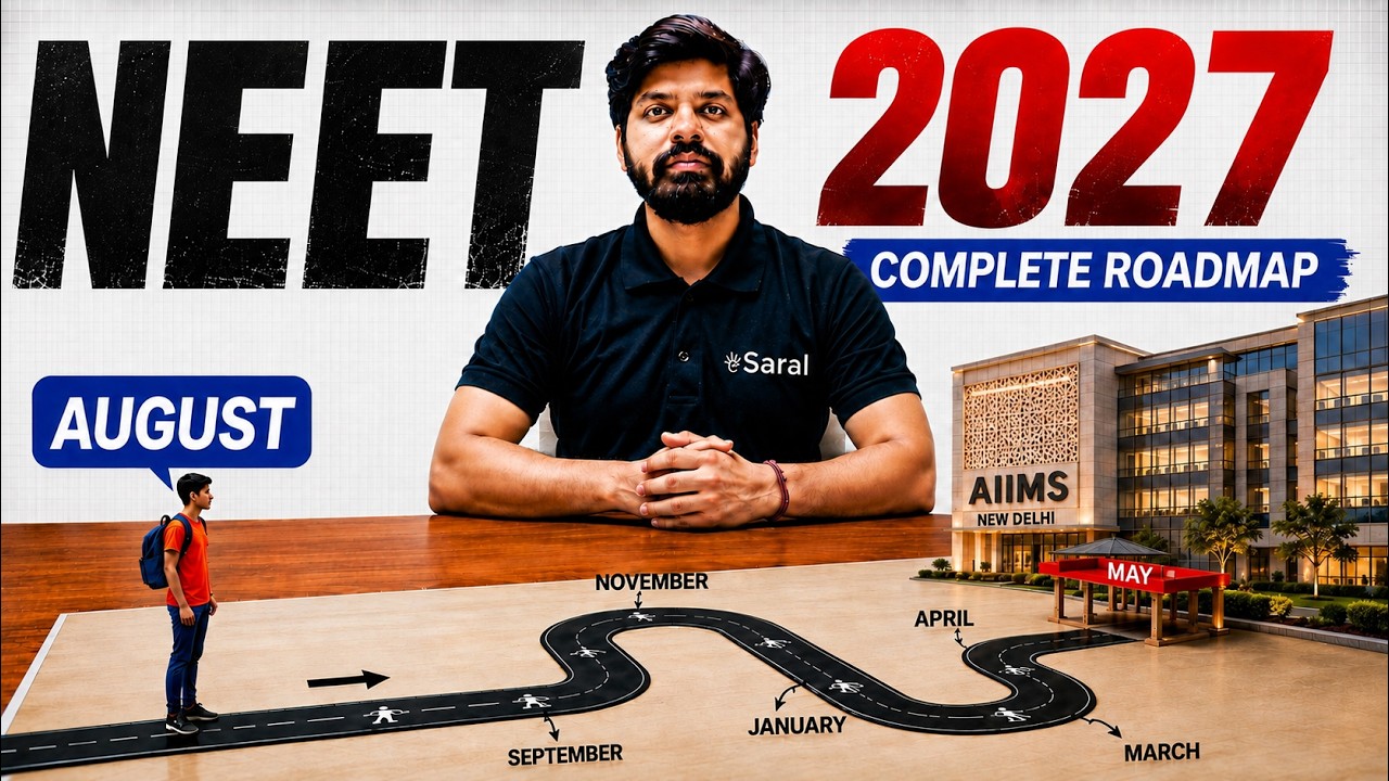 NEET 2027 : FASTEST Way to Cover Syllabus & get AIR 100 from August 🔥| NEET 2027 Roadmap 🔥| eSaral