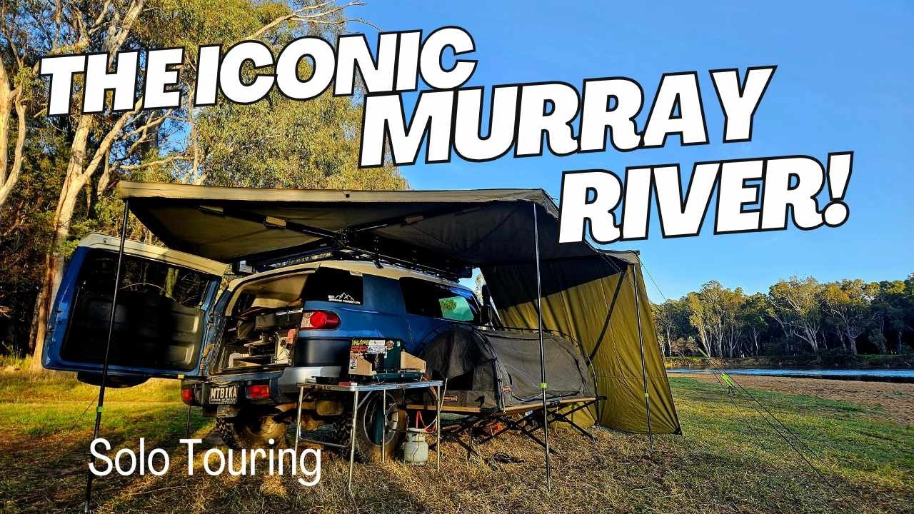 Murray River Camping | Free CAMPING SOLO  | Ulupna Island | Forest Beach