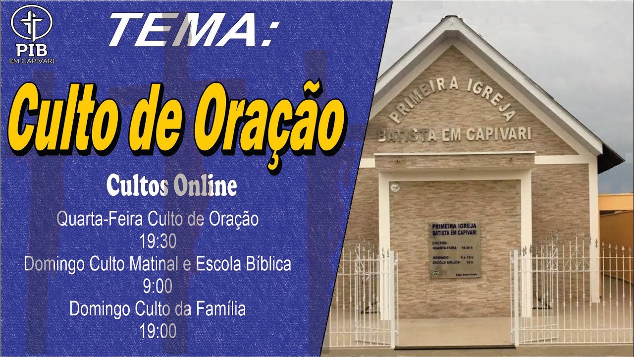 PIBC  - Culto de Ora&ccedil;&atilde;o - 19/04/2023
