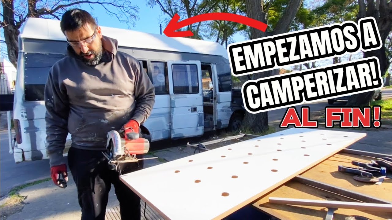 😱ASÍ HICIMOS LAS CAMAS para un motorhome de 4 personas🤯, sobre un minibús asia am 825✅. 🇺🇾