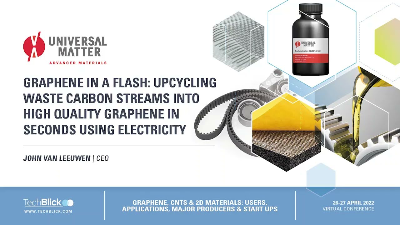 Universal Matter | Graphene in a Flash: Upcycling Waste Carbon Streams into High Quality Graphene...