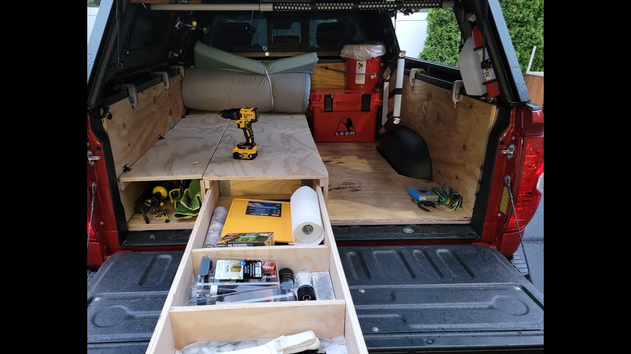 Truck Bed Camping Built with insulation
