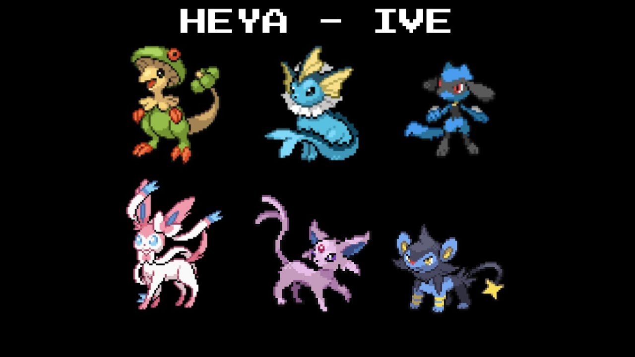 HEYA - Breloom/Vaporeon/Riolu/Sylveon/Espeon/Luxio (8-Bit)