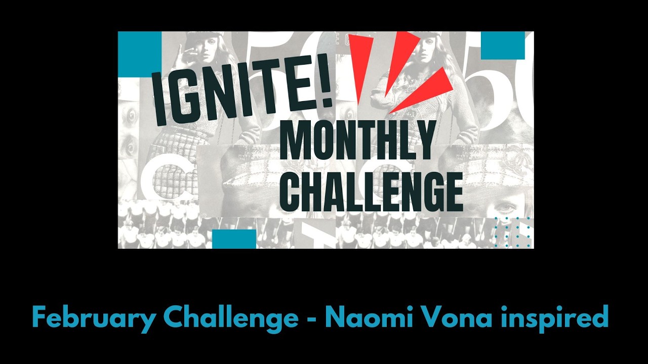 Inspired by Naomi Vona - our monthly collage challenge