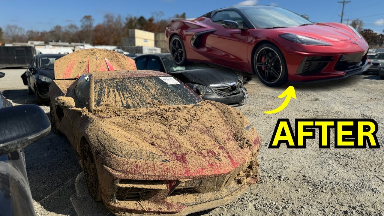 Mike Helps a Friend Win a Steal Deal Flooded 2024 Corvette C8 Stingray 3LT
