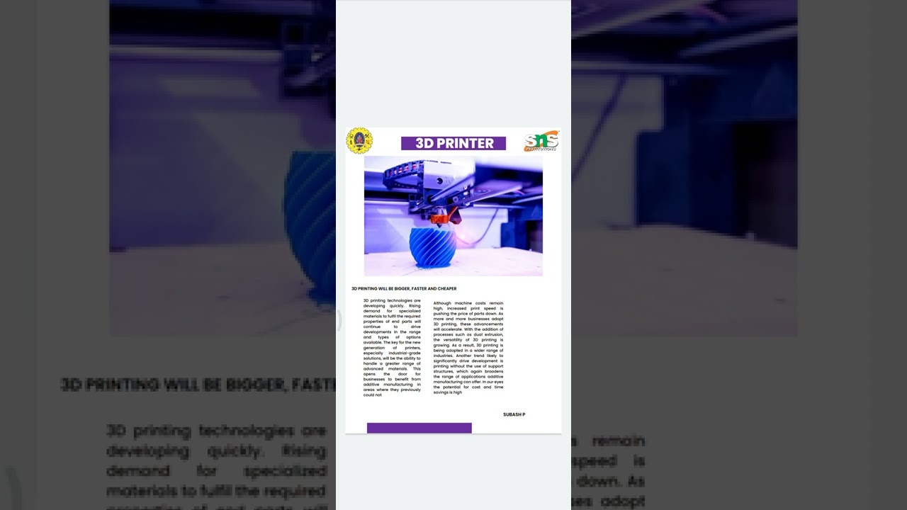 3D PRINTER #snsct #snsdesignthinkers #snsinstitutions #snstech #designthinkers
