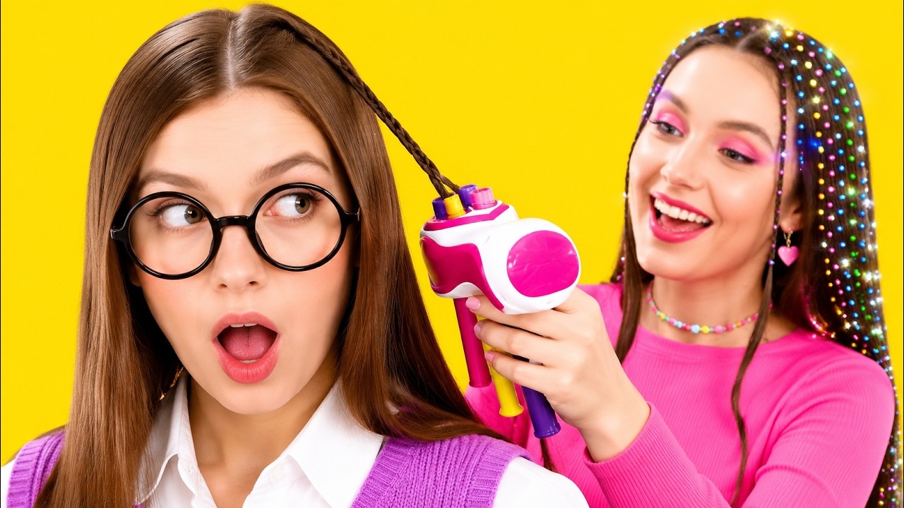 ЛУЧШИЕ БЬЮТИ-ГАДЖЕТЫ || От зануды до королевы красоты! Фантастические идеи для волос от 123 GO!