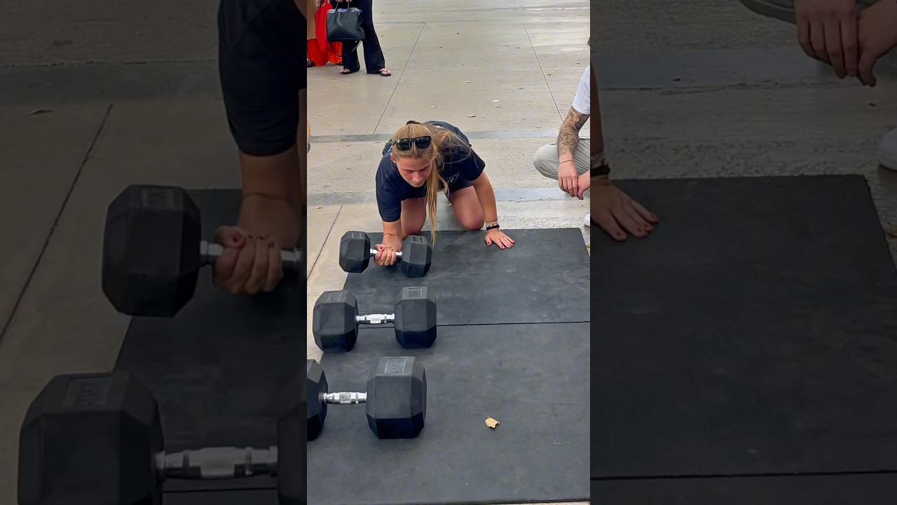 Las 3 Chicas M&aacute;s Fuertes del Reto Viral de Girar las Mancuernas #barcelona #parati #calistenia