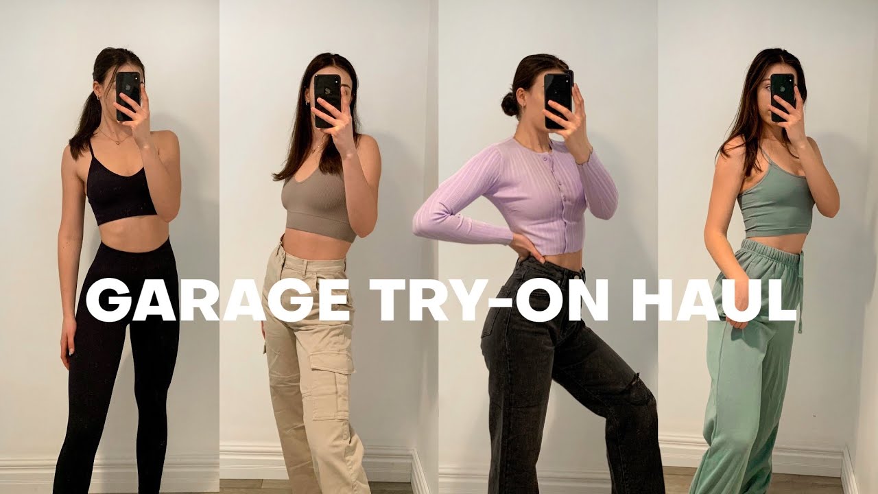 garage try-on haul! (WFH, activewear, spring pieces)