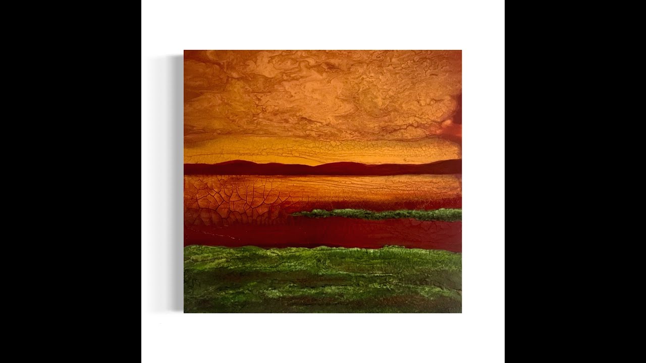 Crackle Paste, Molding Paste , Moss Effects Fluid Art  Acrylic Pour Painting, Fluid Art Technique,