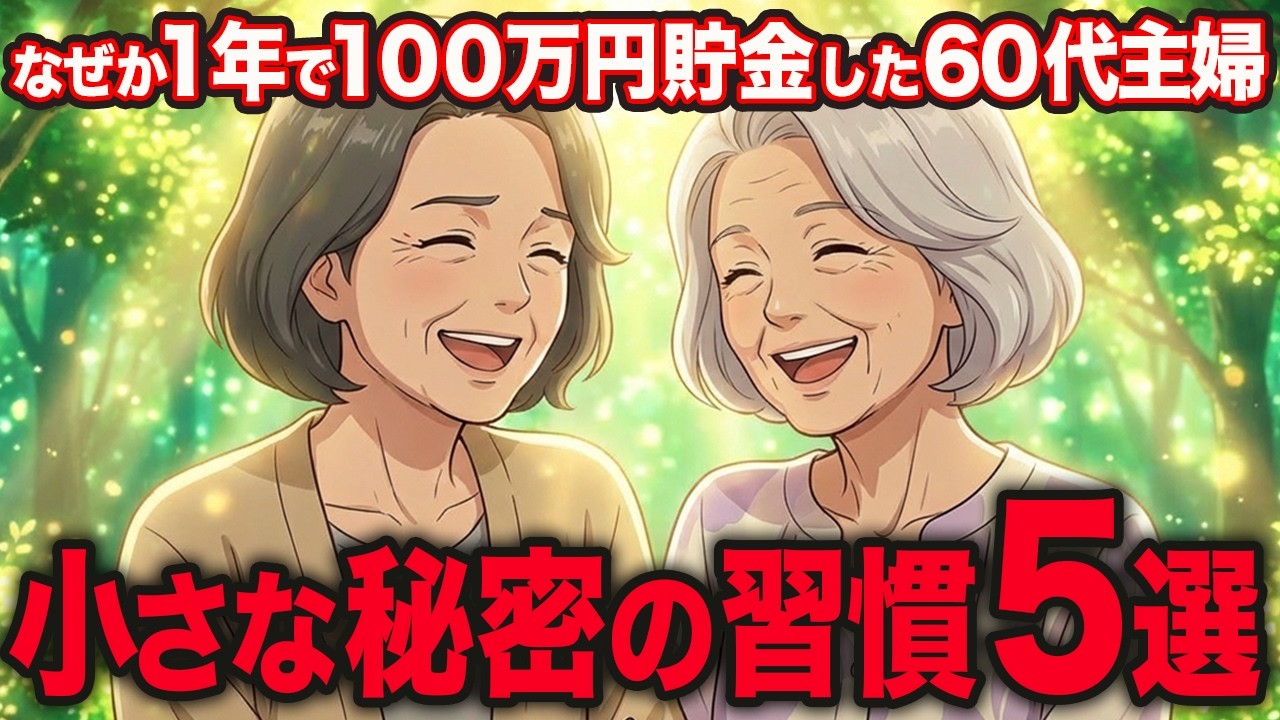 「お金がない」が口癖をやめた65歳主婦。通帳の残高が増え始めた一生お金に困らなくなる『5つの小さな秘密の習慣』とは？【シニア朗読雑学】