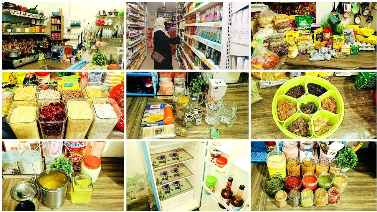 Ramzan Mubarak❤Grocery shopping🌙#Ramzanpreparation✨#kitchenmakeover#kitchencleaning#fridgecleaning