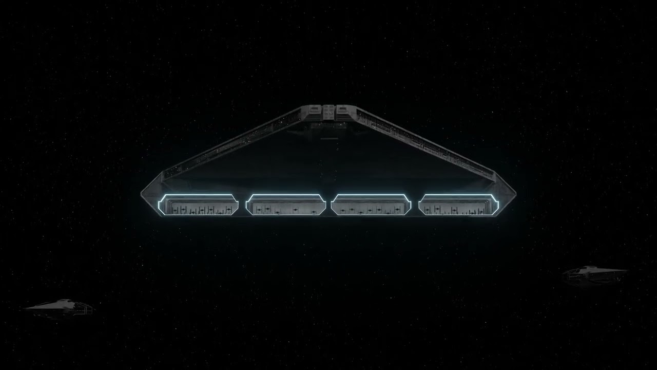 Quasar Fire Carrier Launches Tie Fighters