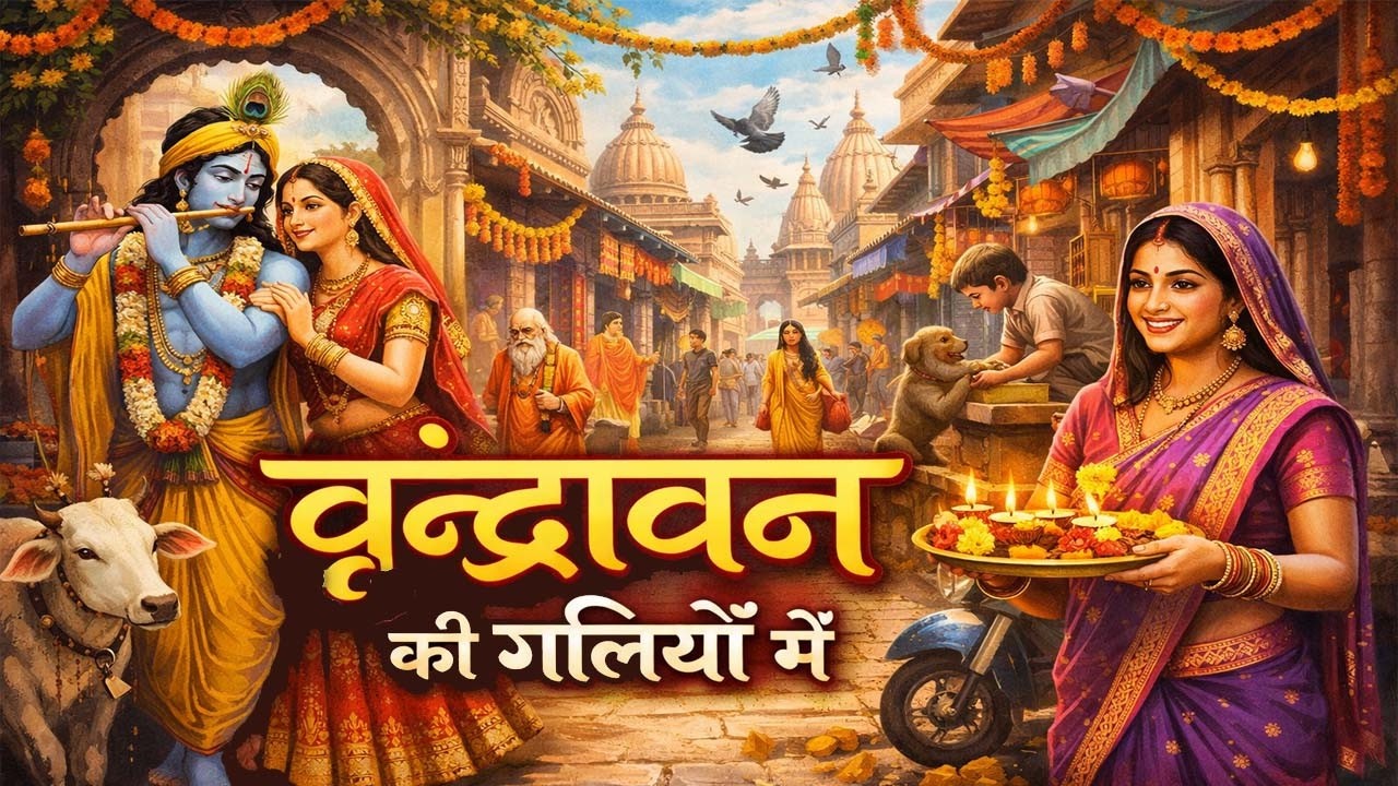 Vrindavan Ki Galiyon Mein | Krishna Bhajan 2026 | New Devotional Song | वृन्दावन की गलियों में