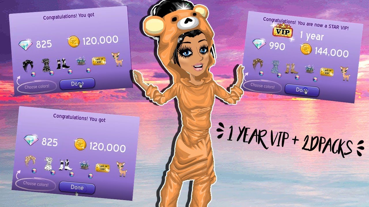 1 YEAR STAR VIP + 2 DPACKS!!!