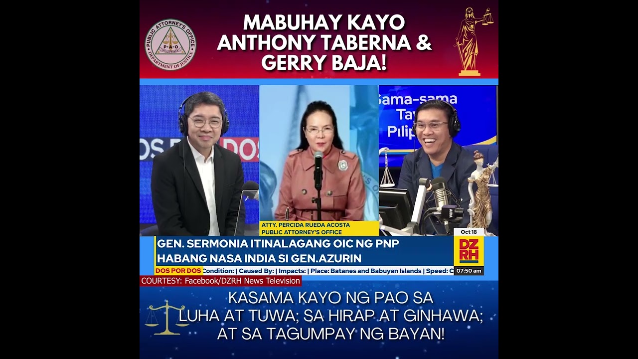 MABUHAY KAYO ANTHONY TABERNA & GERRY BAJA!