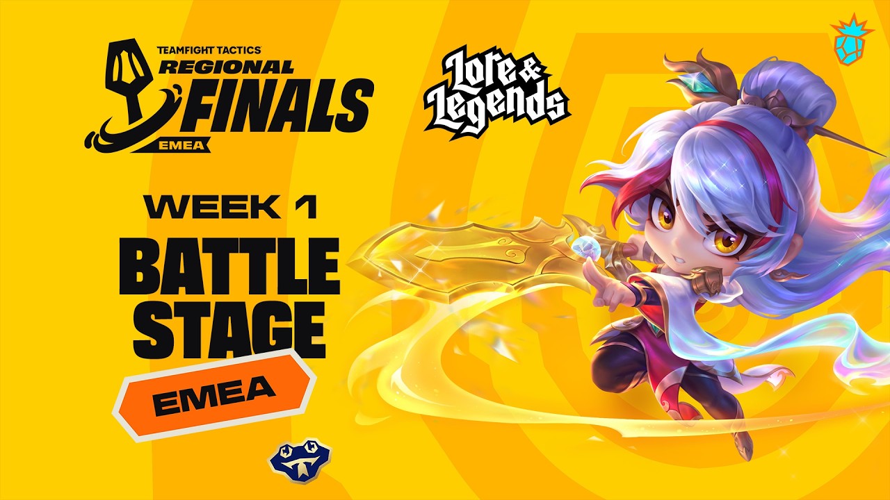 WEEK 1 BATTLE STAGE - EMEA #TFTRegionalFinals - Lore & Legends [EN Broadcast]