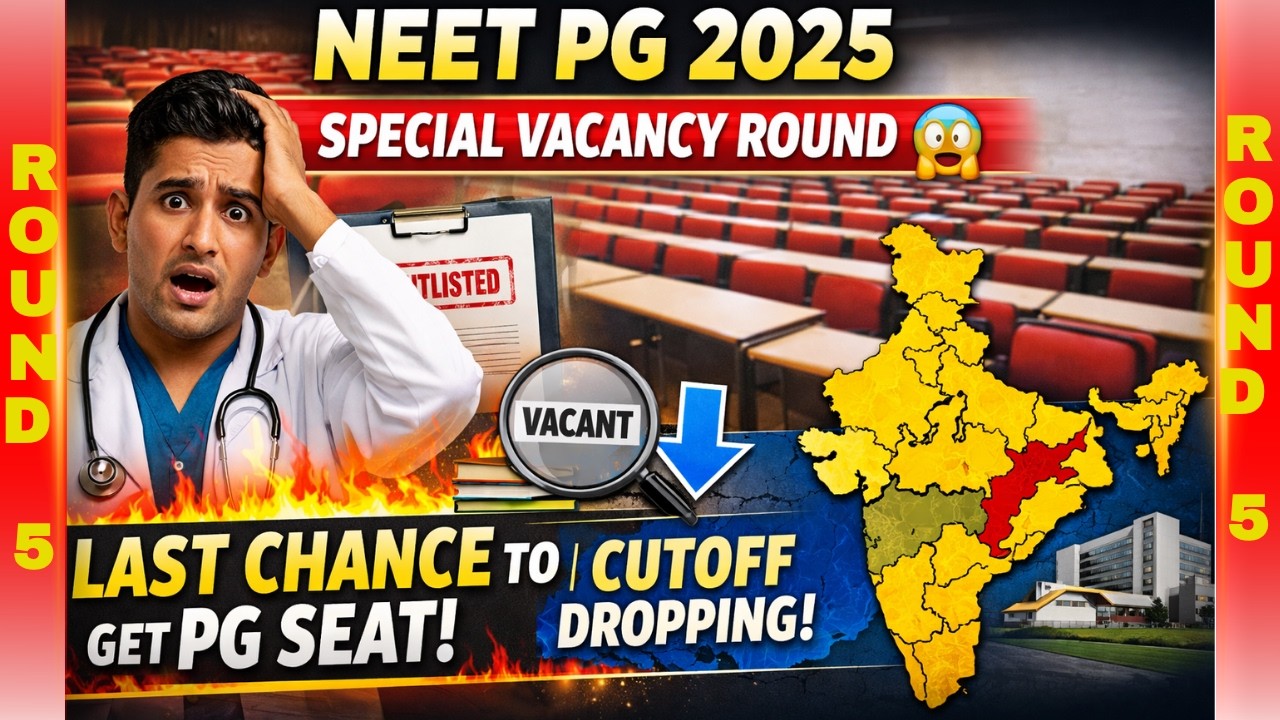 NEET PG 2025 Special Vacancy Round 😱 Last Chance to Get PG Seat | Cutoff Dropping!