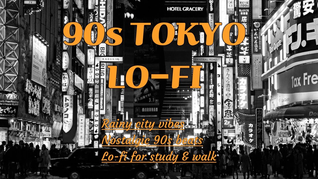 Playlist 90s Tokyo Lo-Fi 🌃 Chill Beats 🎧 for Night Walks 🚶‍♂️, Study 📚 & Rainy Day 🌧️