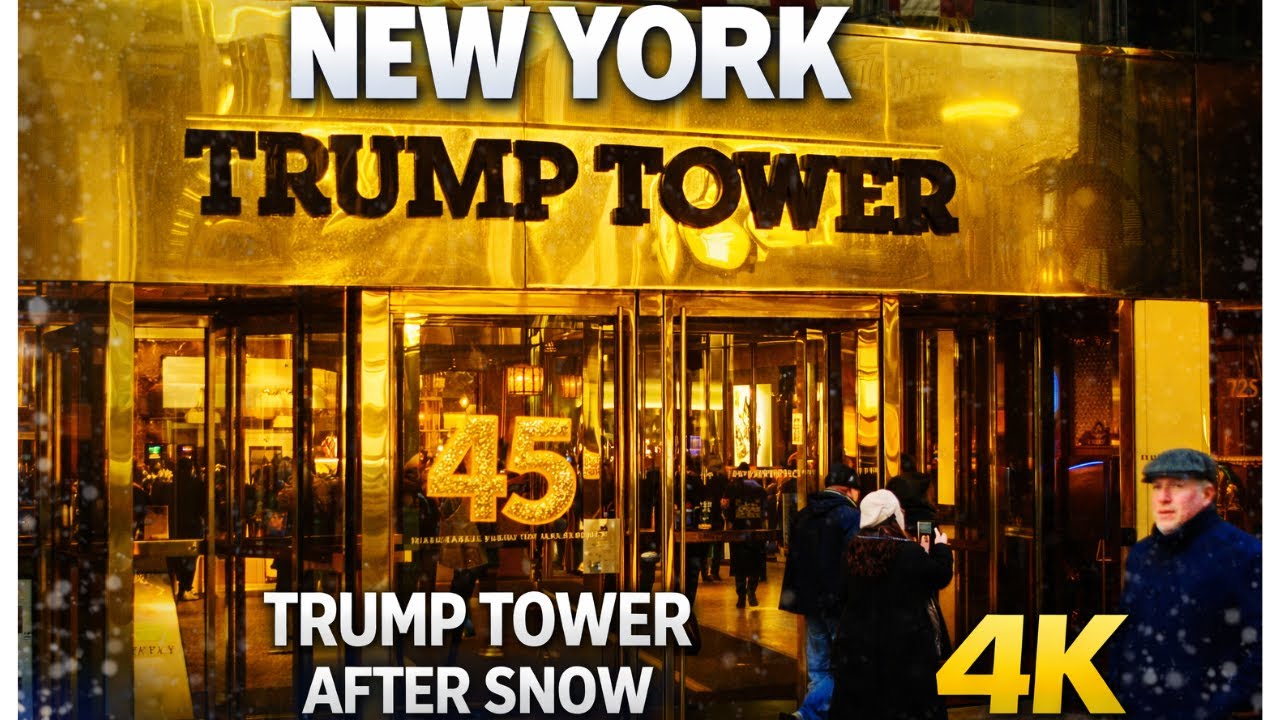 4K New York Fifth Avenue Walk ❄️ Snowy Evening at Trump Tower | Day to Night |#NEW YORK #TRUMP