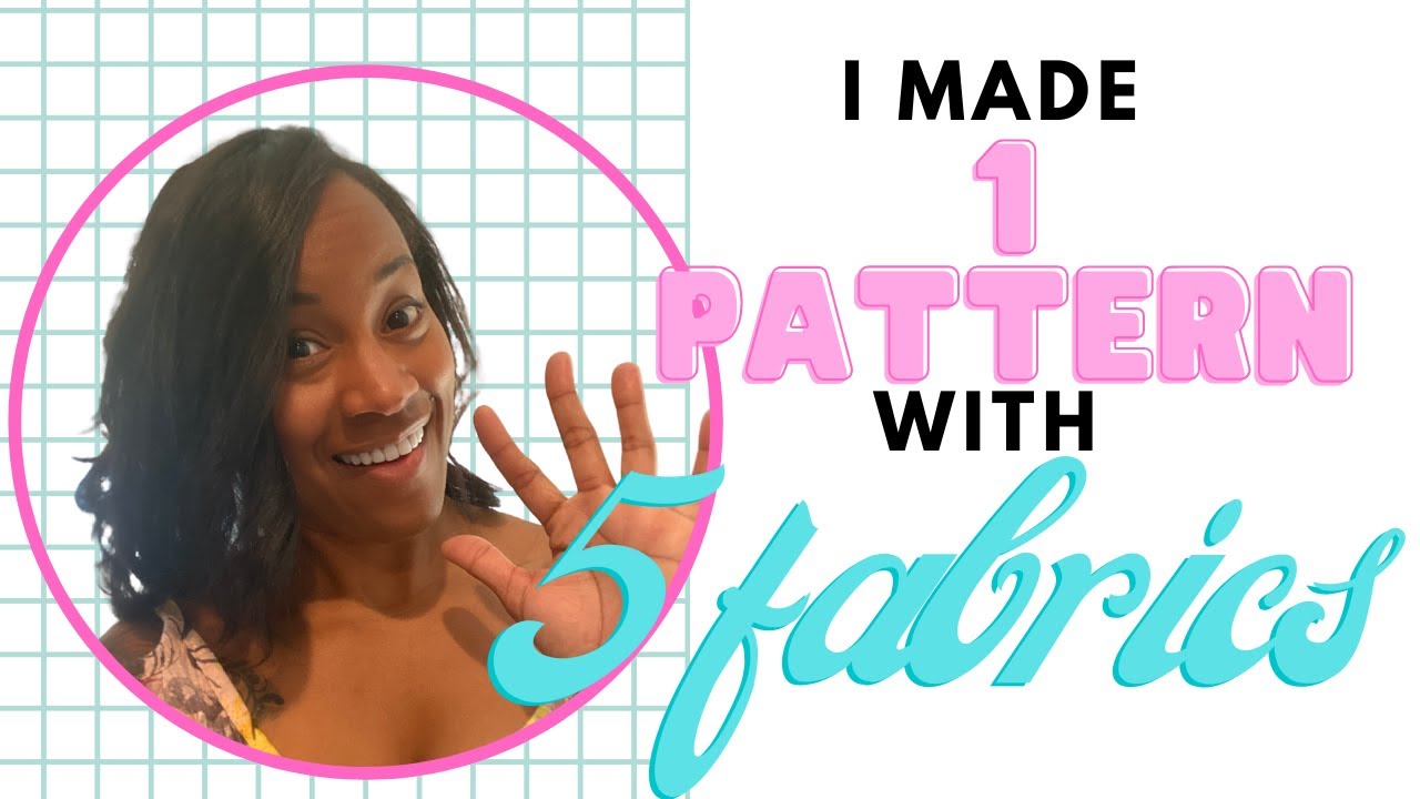 Select 5 fabrics for Sewing the Cold Shoulder Top | Sewing Is Fun!#