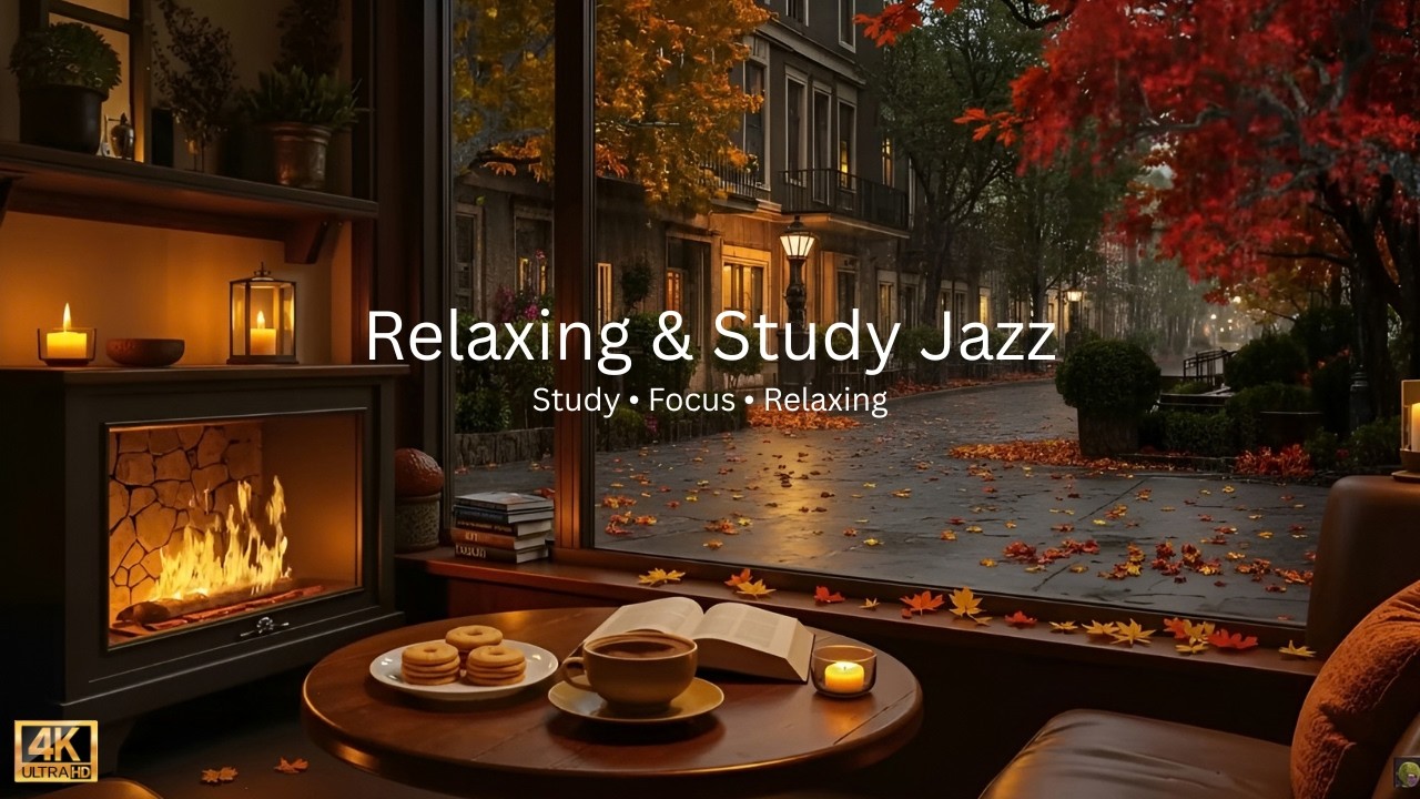 LIVE – Calm Cafe Jazz Radio ☕ Cozy Coffee Shop Ambience to Relax, Study & Work